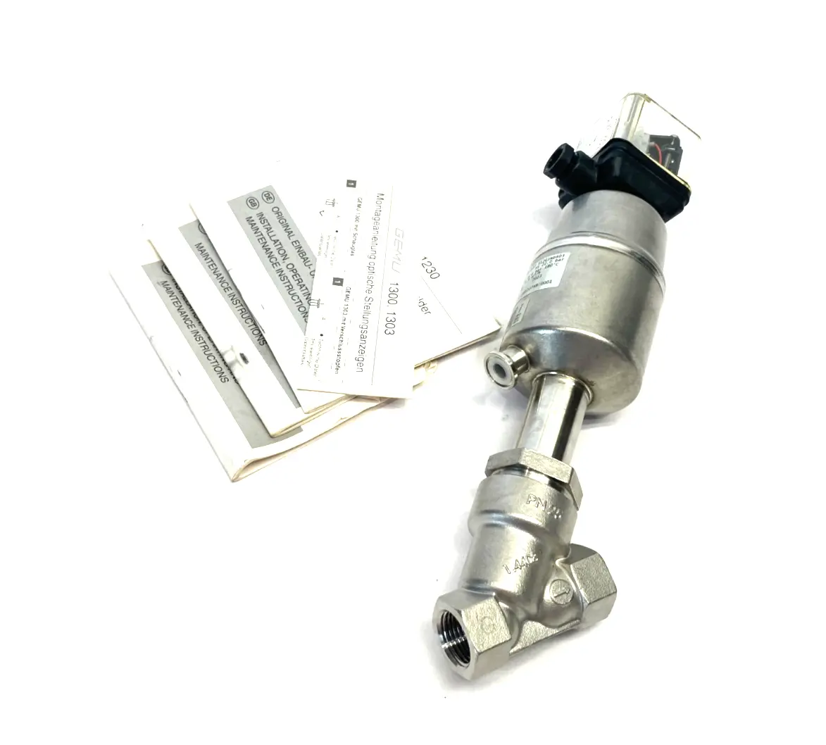 USED GEMÜ ANGLE SEAT GLOBE VALVE 2/2-WAY BODY
