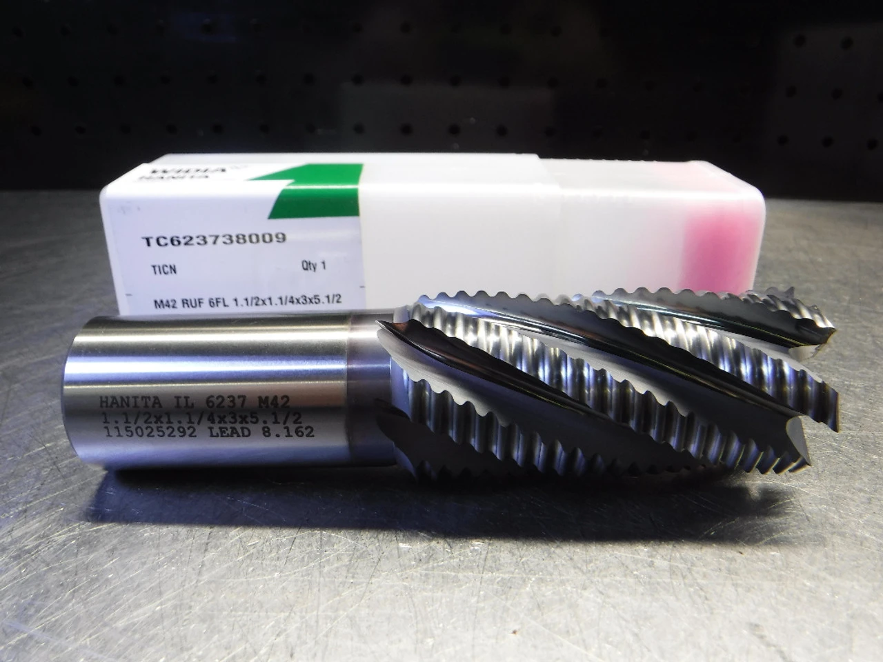 Widia/Hanita 1.5" 6 Flute M42 HSS Roughing Endmill TC623738009 (LOC1300A)