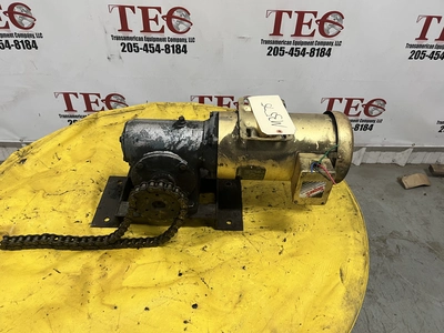 Baldor CEM3554 1760 RPM 1.5HP 230/460V Motor w/ Morse Gear Reduc