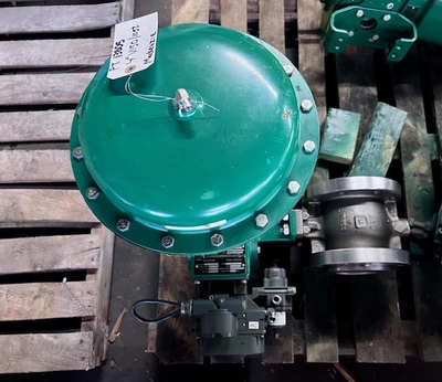 Fisher 4" V150 Stainless Steel V-Ball Control Valve