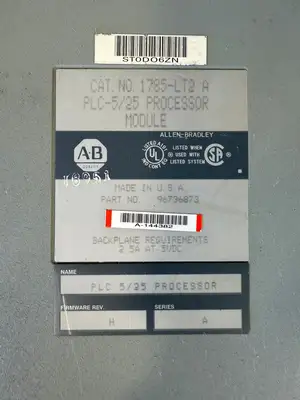 Allen Bradley 1785-LT2 /A PLC-5/25 Processor Module 96736873 (8.5.1)
