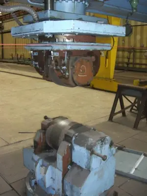 USED FAVRIN 100 TON PLATEROLL / DISH END FORMING