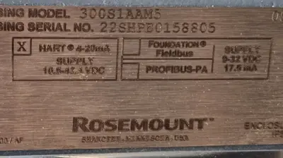 Rosemount 300S1AAM5 Transmitter 3051S2CD3A2A12A1AB1M5 Loc6E21