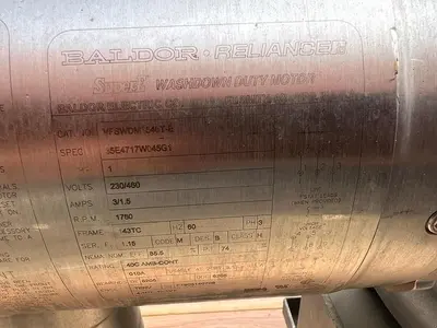 Conveyor, Belt, 18” X 6’, Stainless Steel, Frontmatec #S745315
