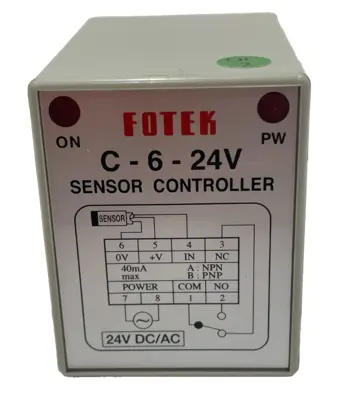 NEW FOTEK C-6-24V SENSOR CONTROLLER 24V