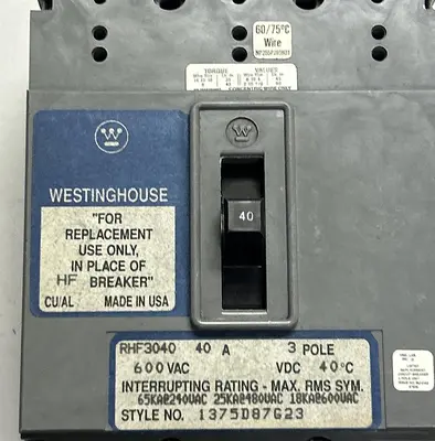 New | in-Stock WESTINGHOUSE RHF3040 Miscellaneous Equipment (Electrical & Power) | Surplus Asset Holdings #1197543