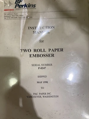 1998 BF PERKINS Embosser Extrusion Other, Embossers | Mark One Machinery (5)
