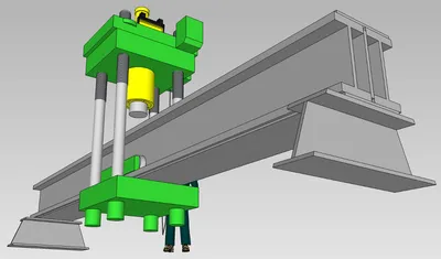 500 Ton Rutil Hydraulic Straightening Press