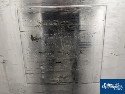 USED DCI Used 600 liter DCI Jacketed Receiver Vessel, Hastelloy C22, 45/150#