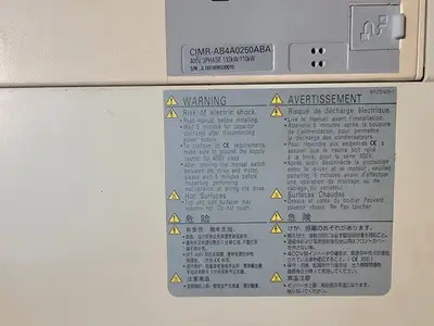 Used YASKAWA CIMR-AB4A0250ABA Switchgears British Columbia CA | Lenmark #238613