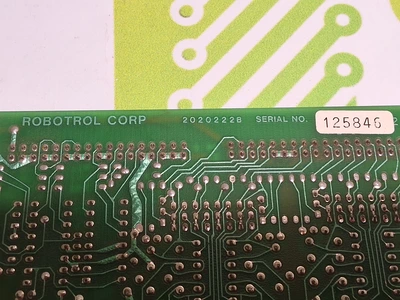 ROBOTROL CORP. 2020222B ELECTROVERT ANALOG I/O CIRCUIT BOARD