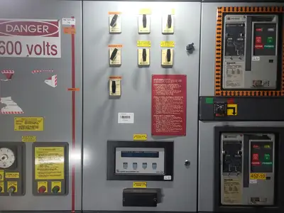 Low Voltage PDC / Switchgear Section, (2) 4000A, (5) 1200A, (1) 800A Magnum DS Breakers, 600V 3PH