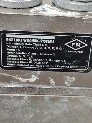 USED QTY 7 - Rice Lake Load Cells for Hopper 2000 LBS With Feet RL35023-N5-2K