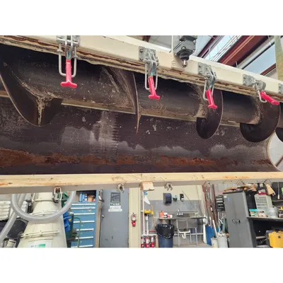 Used 12" Diameter X 9 ft Long Tubular Screw Conveyor