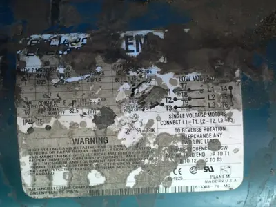 USED RELIANCE ELECTRIC P1G925H