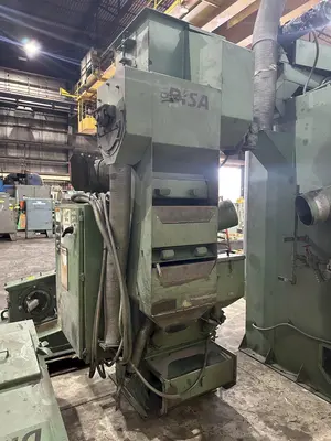 36" X 72" GOFF MODEL #3672D SPINNER HANGER SHOT BLAST CLEANING SYSTEM, NEW 2006: STOCK #22470