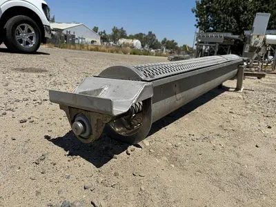 Conveyor, Screw, 6" X 7', Stainless Steel, Less Motor, #5880238