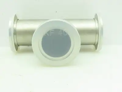 Agilent KT01500246 Tee NW40 Klamp Flange Fitting Stainless Steel 1.5"