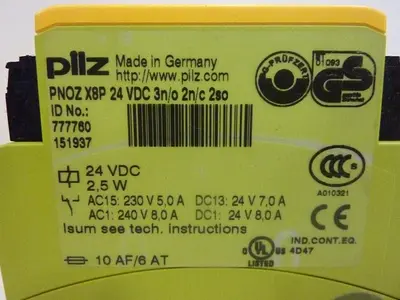 USED PILZ PNOZX8P24VDC3N/O2N/C2SO