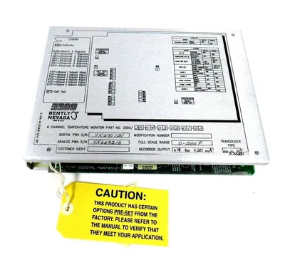 NEW BENTLY NEVADA 3300/35-04-02-02-01-00 TEMPERATURE MONITOR 3300350402020100