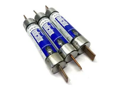 USED LITTELFUSE TIME-DELAY INDICATOR FUSE CLASS RK5 600VAC 70A LOT OF 3