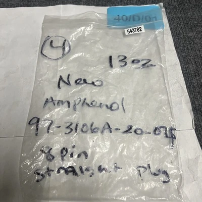 New | in-Stock Amphenol 97-3106A-20-07S Electrical Fittings California US | Davliegogo LLC #1705627