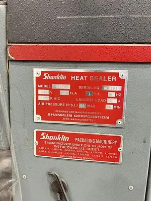 USED SHANKLIN A26A AUTOMATIC L SEALER