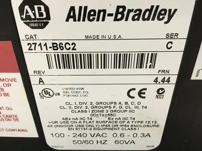 USED ALLEN BRADLEY 2711-B6C2 SER C
