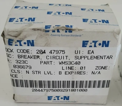 NEW Eaton WMZS3C40
