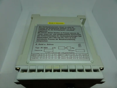 E. DOLD U. SOHNE TYPE AL 894 RELAY, 220V