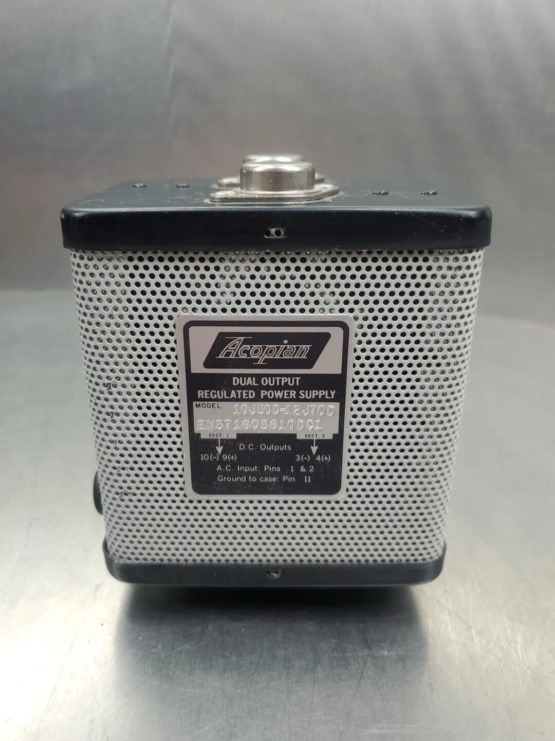 Acopian 10J50D-12J70D Dual Output Regulated Power Supply. 4E-34
