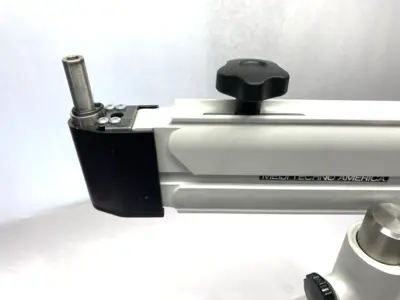 Meiji Techno Microscope Stand 11" x 14" Base 14" Vertical Pole Height 38mm Dia. - For parts or not working