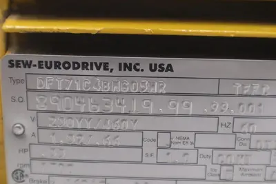 SEW EURODRIVE DFT17C4BM605HR MOTOR #M-41