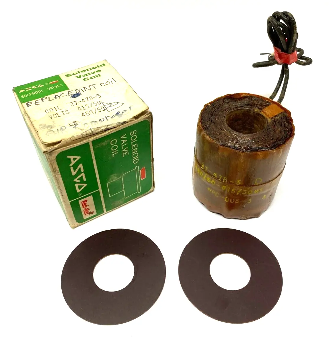 27-478-5 | Asco  Red Hat Solenoid Valve Replacement Coil 415/50V 460/60V - New Other