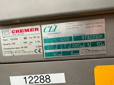 USED 1993 CREMER CF-1230