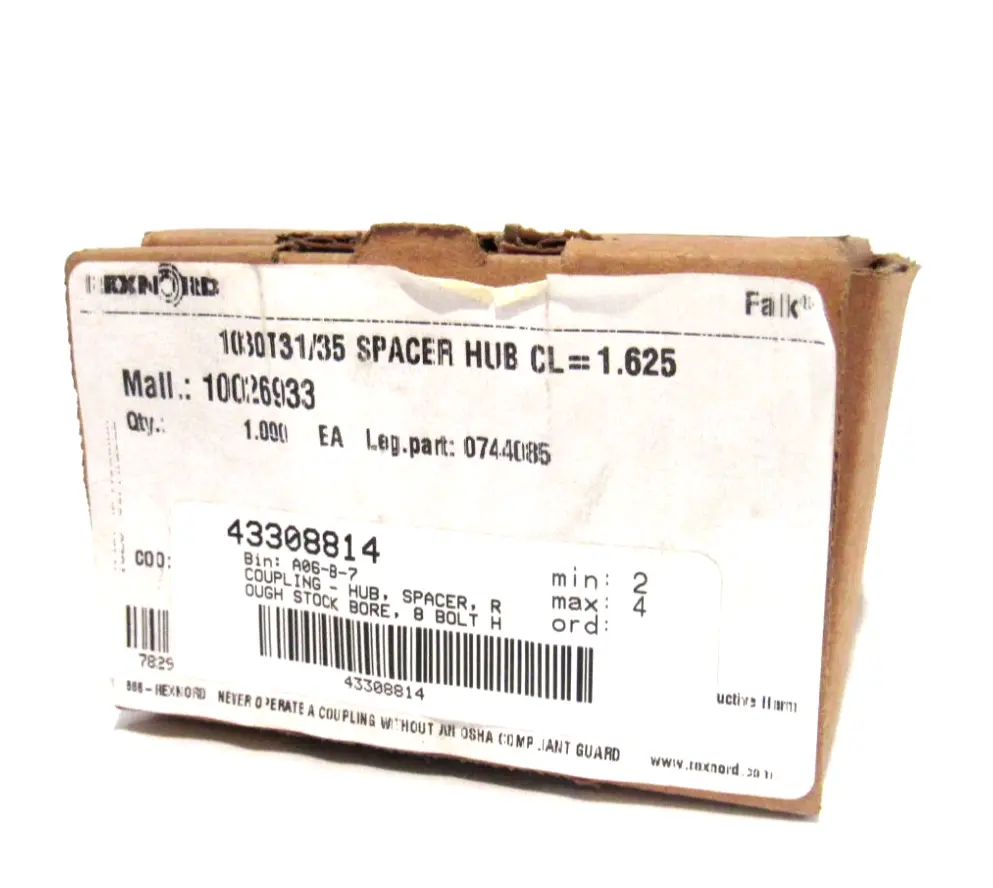 NEW REXNORD 0744085 SPACER HUB 1030T31/35