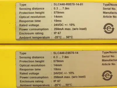 Schmersal SLC440-ER-0570-14-01 Safety Light Curtain Transmitter & Receiver Set