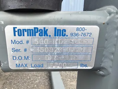 USED 2015 FORMPAK, INC. 500-HT/FSC/45