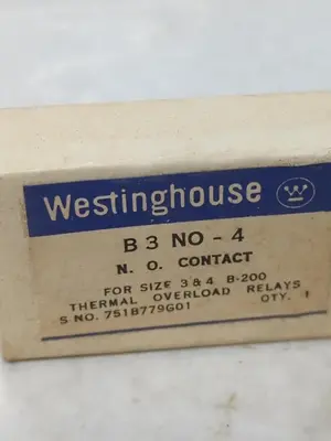 New | in-Stock WESTINGHOUSE B3 NO-4 Miscellaneous Equipment (Electrical & Power) | Surplus Asset Holdings #1202955