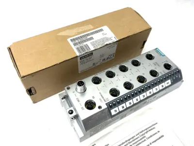 USED SIEMENS SIMATIC DP ET200ECO PN I/O MODULE 8 DIO, DC24V/1,3A