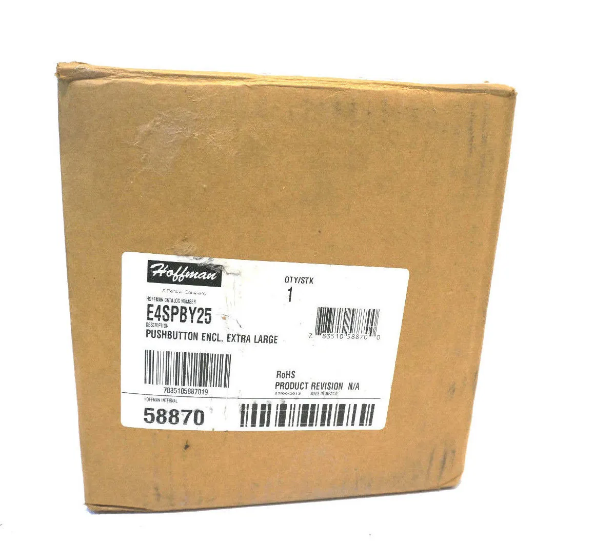 NEW HOFFMAN E4SPBY25 PUSHBUTTON ENCLOSURE