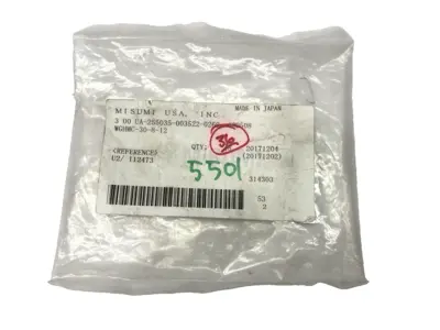 USED MISUMI CARBON STEEL STRAIGHT GUIDE 30MM X 8MM X 12MM LOT OF 30
