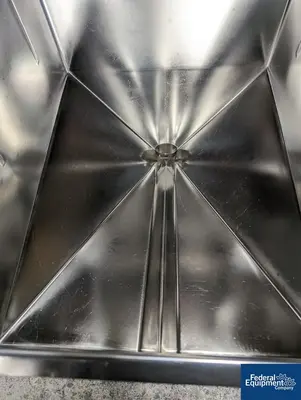 N/A Portable Stainless Steel Powder Bin