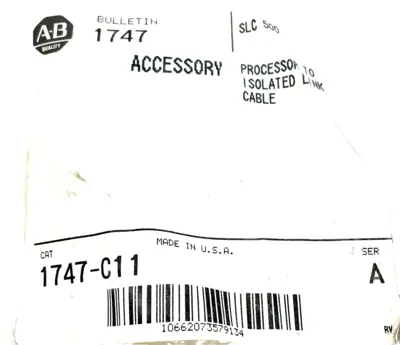 ALLEN BRADLEY 1747-C11 CABLE SERIES A 1747C11 NEW, SURPLUS