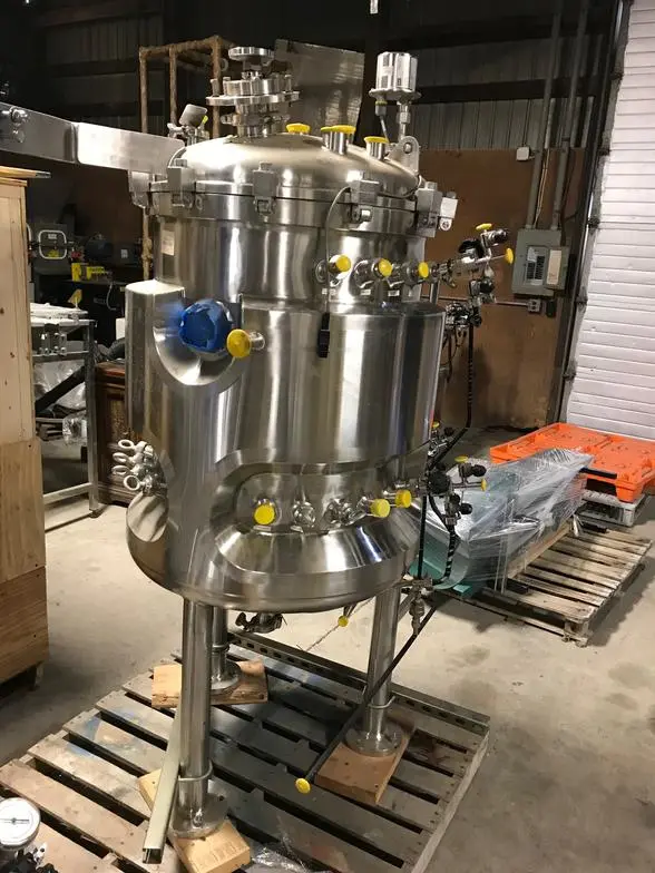 Used Stainless Steel Tech 200L Jacketed Bioreactor System