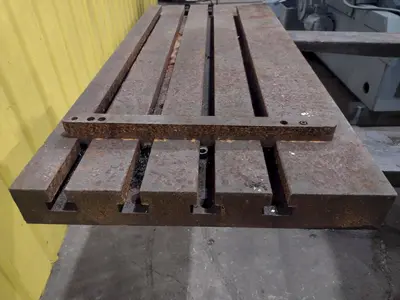 18" X 40" X 2.5" STEEL BOLSTER T-SLOT PLATE: YOBRO #25182