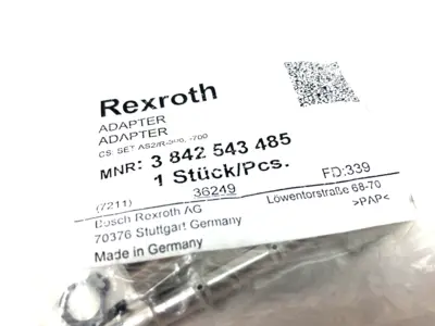 NEW BOSCH REXROTH ADAPTER SET SET AS2/R-300, -700