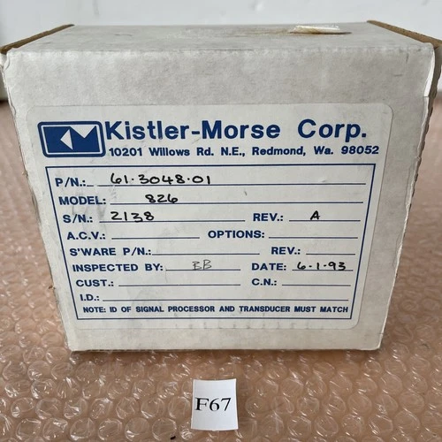 NEW KISTLER-MORSE 61-3048-01
