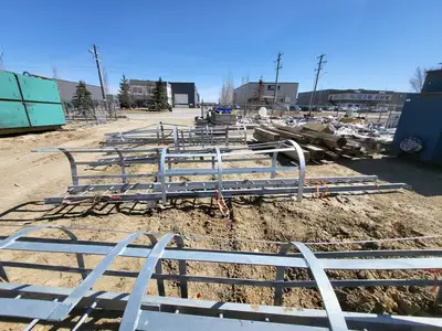18.5ft. Steel Caged Ladder