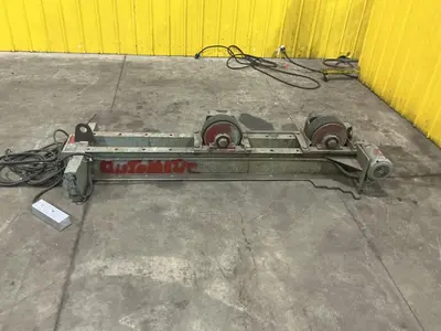 20,000 LB (10 TON) ARONSON MODEL #WRD10 POWERED TANK TURNING ROLLS, DRIVE & IDLER: YOBRO #25144